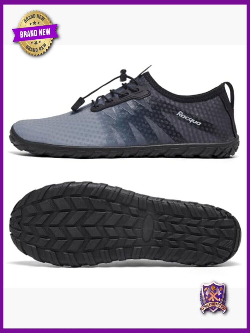 Quick Dry Water Shoes for Women Men Athletic Swim Barefoot Aqua Shoes - Picture 4 of 7